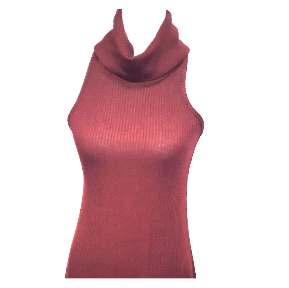 Adam Levine Sleeveless Cowlneck Skater Dress